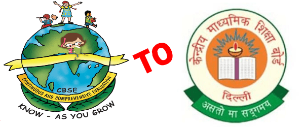 CCE to CBSE Board