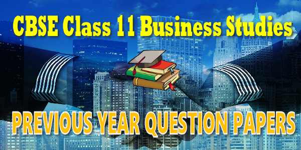 Last Year Paper Class 11 Business Studies
