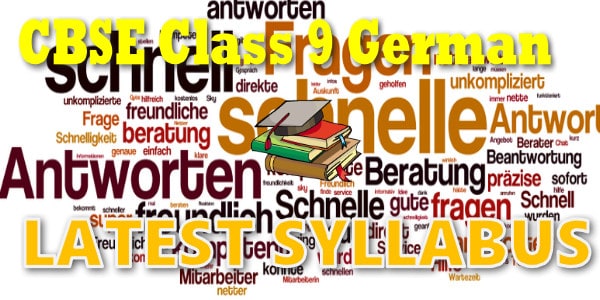 CBSE class 9 German New Syllabus 2018-19